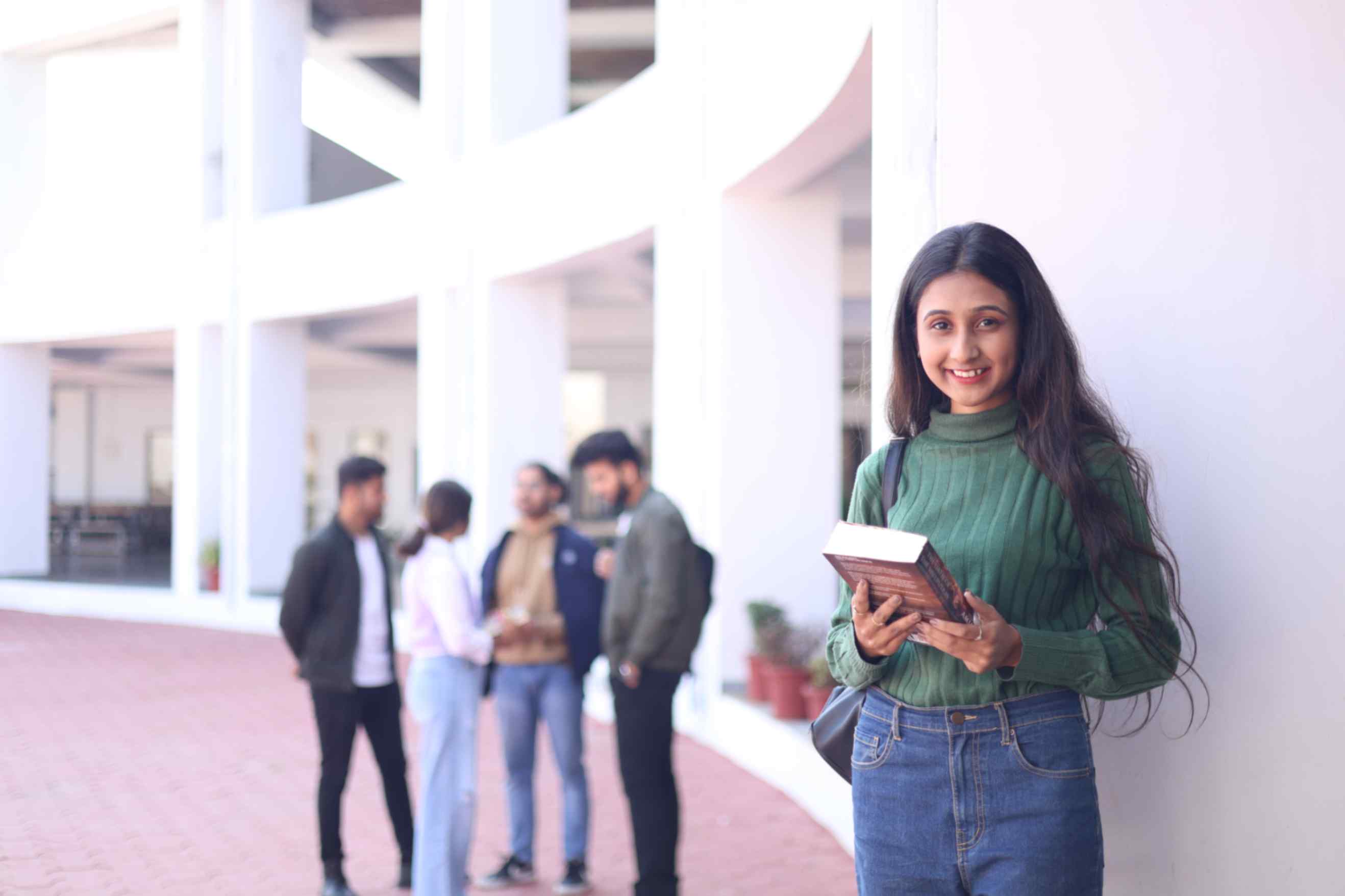 Student studying